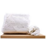 Chiffons blancs en coton recyclé